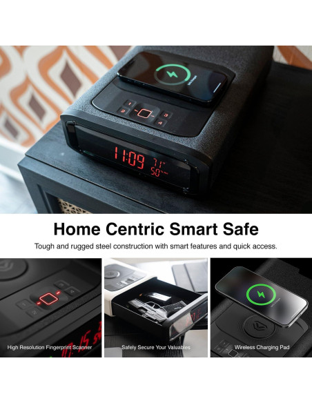 Caja Fuerte VAULTEK DS2i Biométrica con Cargador Inalámbrico