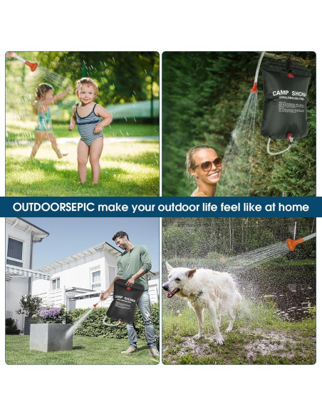 Bolsa de Ducha Solar OutdoorEpic 001 60L Camping