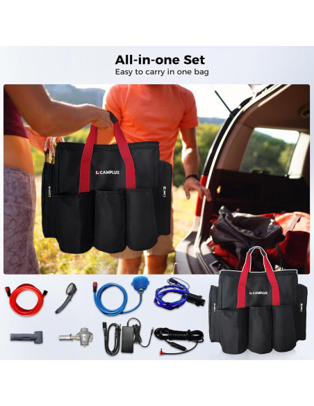 Calentador de Agua Portátil CAMPLUX Nano 3 Max Ducha Camping