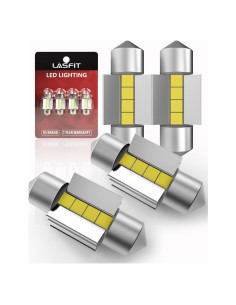 LASFIT Bombilla LED Festoon 31mm 400LM 6000K Paquete de 4