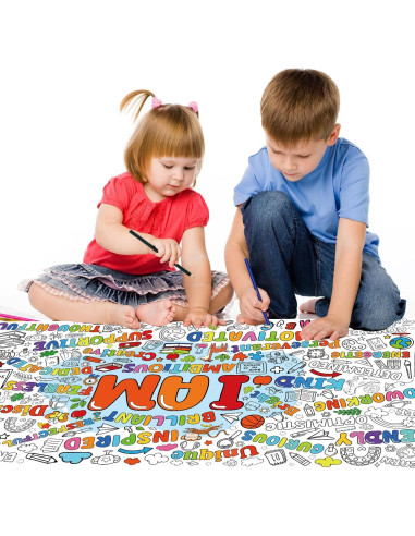 Póster Gigante de Colorear InIsaJace 177.8x78.74 cm Positivo