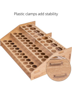 Organizador de Pintura Amazon Basics 60 Botellas 22 Pinceles 2