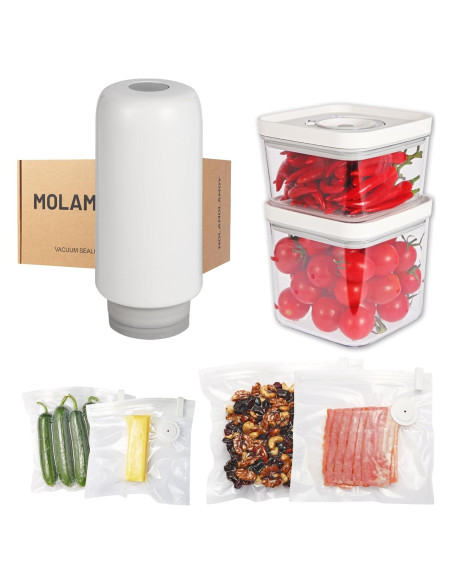 Sellador de Vacío de Mano MolaMolamoy 2024 - 7 Piezas Sellador de Vacío de Mano MolaMolamoy 2024 - 7 Piezas
