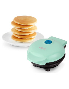 Plancha Mini Eléctrica DASH Aqua 10 cm para Pancakes y Galletas