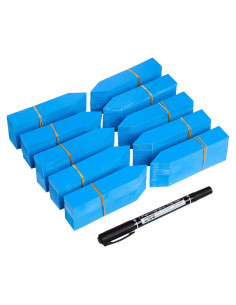 Etiquetas de Plantas DOMG 1000 Pcs 10x2 cm Plástico Azul