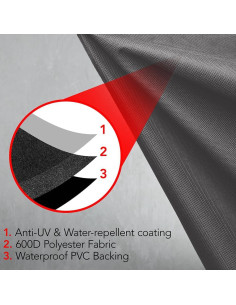 Funda para Parrilla GrillTough 132 cm Impermeable UV 2