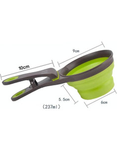 Cuenco Plegable para Mascotas ZNYLX 19cm 237ml Plástico 2