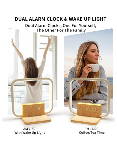 Despertador de Amanecer Blonbar AJ310 con Luz Táctil