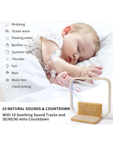 Despertador de Amanecer Blonbar AJ310 con Luz Táctil