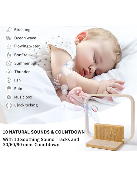 Despertador de Amanecer Blonbar AJ310 con Luz Táctil