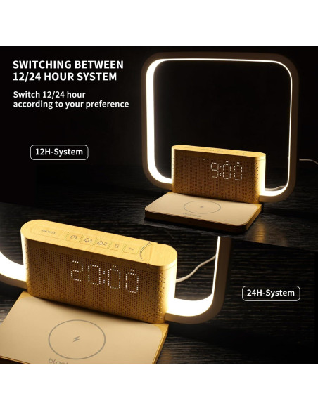 Despertador de Amanecer Blonbar AJ310 con Luz Táctil