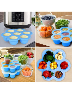 Moldes de Huevos de Silicona Sgfbhd con Tapa para Instant Pot 2