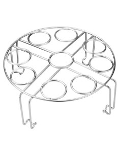 Soporte para Huevos Apilable Maxracy 9 Agujeros Acero Inoxidable