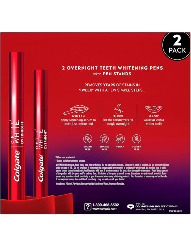 Bolígrafo Blanqueador Colgate Optic White Pack de 2