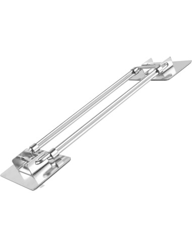 Barra de Almacenamiento de Esquina para Ducha RV Safoner - Acero Inoxidable Ajustable 20.1-34.8 cm