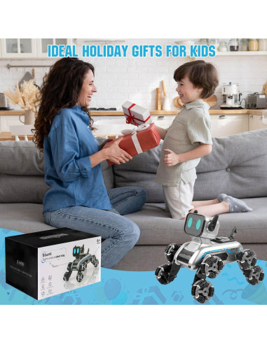 Perro Robot Control Remoto Homesoft con Acrobacias y Música