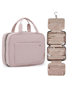 BAGSMART Bolsa de Aseo Mediana Rosa Bebé Organizador Viaje