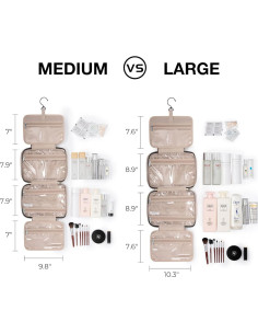 BAGSMART Bolsa de Aseo Mediana Rosa Bebé Organizador Viaje 2