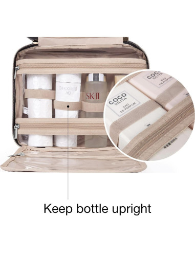 BAGSMART Bolsa de Aseo Mediana Rosa Bebé Organizador Viaje