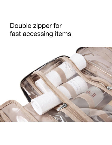 BAGSMART Bolsa de Aseo Mediana Rosa Bebé Organizador Viaje