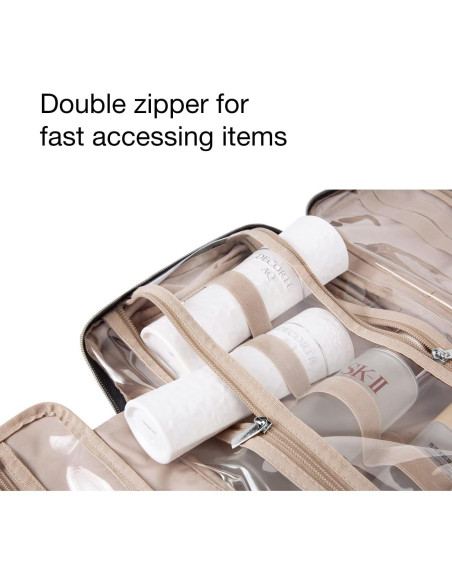 BAGSMART Bolsa de Aseo Mediana Rosa Bebé Organizador Viaje