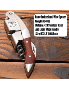 Sacacorchos Profesional Kit-Home 3 Piezas Acero Inoxidable 2