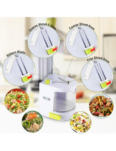 Cortador de Verduras NUNEWARES 4-en-1 con Ventosa Fuerte 2