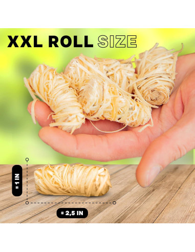 300 Iniciadores de Fuego Naturales Woodover para BBQ y Chimenea