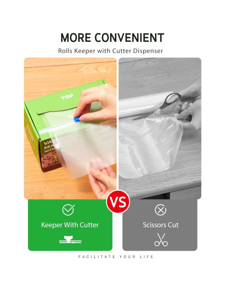 Rollo Sellador al Vacío Syntus 8" x 150' con Dispensador