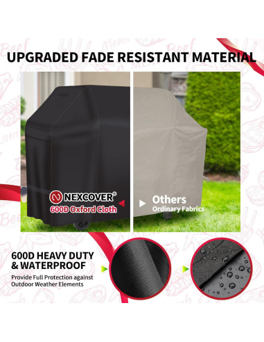 Funda para Parrilla NEXCOVER 177,8 cm Impermeable Resistente