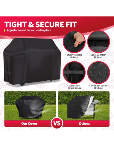 Funda para Parrilla NEXCOVER 177,8 cm Impermeable Resistente