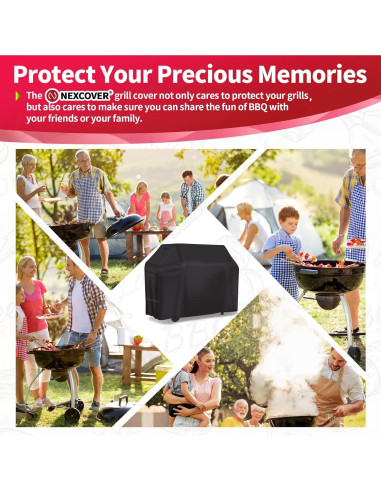 Funda para Parrilla NEXCOVER 177,8 cm Impermeable Resistente