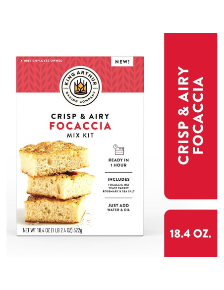 Kit de Mezcla de Focaccia King Arthur 18.4 oz - Listo en 1 hora