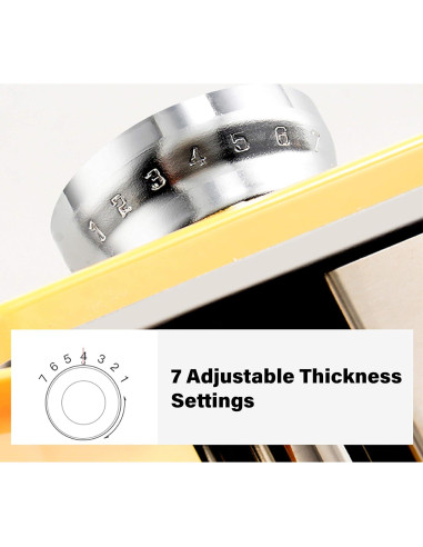 Máquina de Pasta Manual Elabo - Acero Inoxidable, 7 Grosores