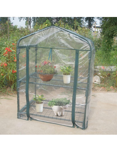 Cubierta de Invernadero Ejoyous 69x49x92 cm PVC Transparente
