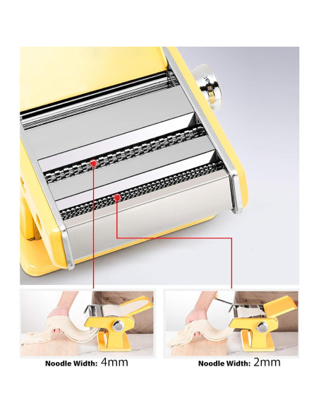 Máquina de Pasta Manual Elabo - Acero Inoxidable, 7 Grosores