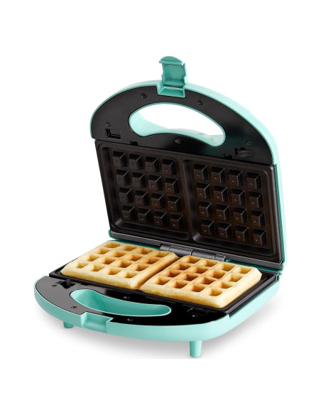 GreenLife Dúo Waffles y Sándwiches Turquesa 825W