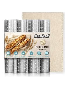 Sartén para Baguette Anaeat Antiadherente con Paño de Prueba