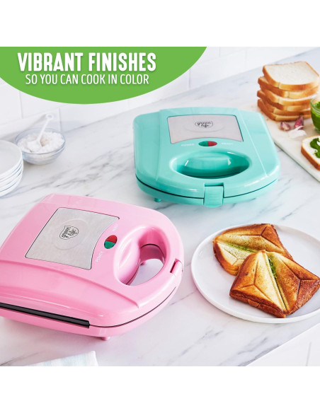 GreenLife Dúo Waffles y Sándwiches Turquesa 825W