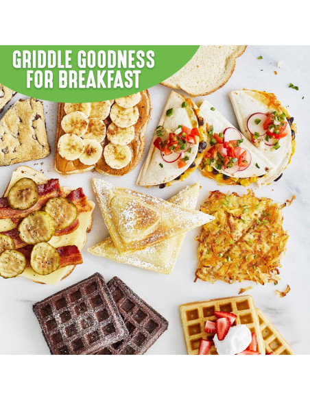 GreenLife Dúo Waffles y Sándwiches Turquesa 825W