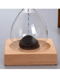 Reloj de Arena Magnético WARMBUY Decorativo Negro 15 cm 2