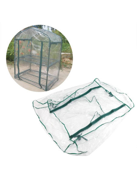 Cubierta de Invernadero Ejoyous 69x49x92 cm PVC Transparente