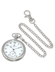 Reloj de Bolsillo Mecánico Charles-Hubert 3756-WA Acero Inoxidable