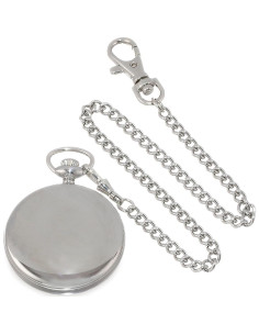 Reloj de Bolsillo Mecánico Charles-Hubert 3756-WA Acero Inoxidable 2