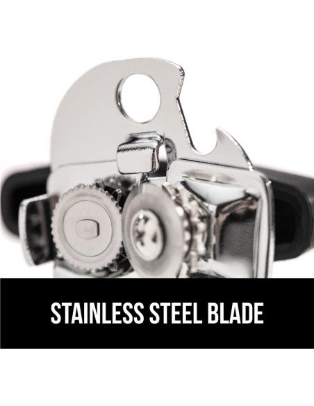 Abrelatas Manual GORILLA GRIP Acero Inoxidable Negro 17,78 cm