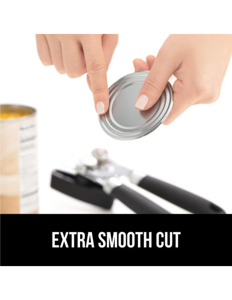 Abrelatas Manual GORILLA GRIP Acero Inoxidable Negro 17,78 cm