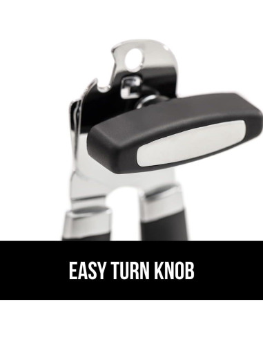 Abrelatas Manual GORILLA GRIP Acero Inoxidable Negro 17,78 cm