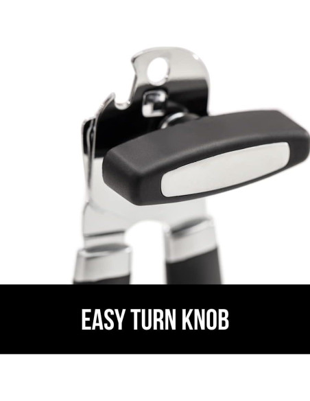 Abrelatas Manual GORILLA GRIP Acero Inoxidable Negro 17,78 cm