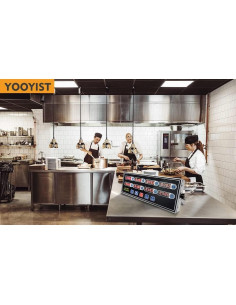 Temporizador Digital de Cocina YOOYIST 8 Canales Acero Inoxidable 2