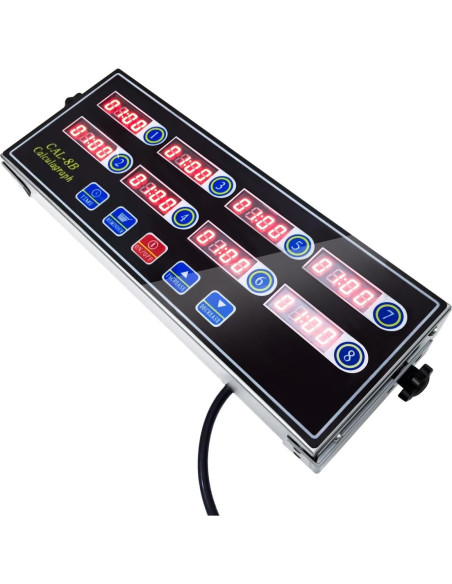 Temporizador Digital de Cocina YOOYIST 8 Canales Acero Inoxidable